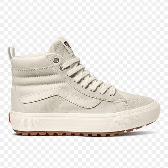 Vans SK8 Hi MT1 Marshmallow suede Hi Top Lace Up sneakers sz 8 1/2 - Picture 1 of 16